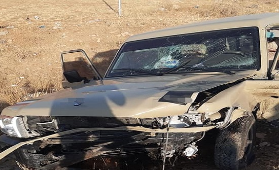 3 إصابات اثر حادث تصادم بين مركبتين في المفرق 3 إصابات اثر حادث تصادم بين مركبتين في المفرق