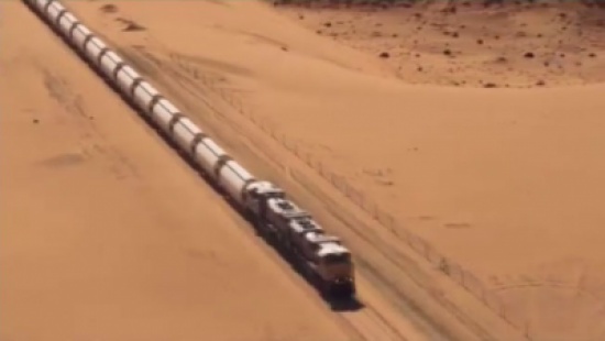 بالفيديو : تشغيل تجريبي لأحدث قطار يربط الرياض مع حدود الأردن بالفيديو : تشغيل تجريبي لأحدث قطار يربط الرياض مع حدود الأردن