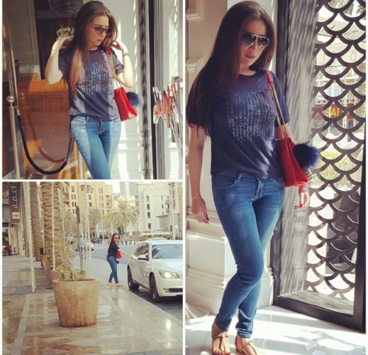 بالصور.. مي عز الدين تستمع بإجازتها في دبي