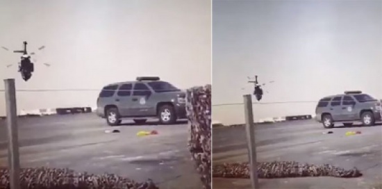 شاهد: ليس مشهد سينمائي.. طيار سعودي يحلق بـ هليكوبتر على مستوى منخفض جداً