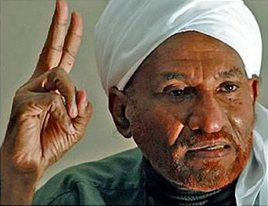 نيابة أمن الدولة في السودان تستجوب الصادق المهدي بتهمة الاساءة لجهاز الأمن‎