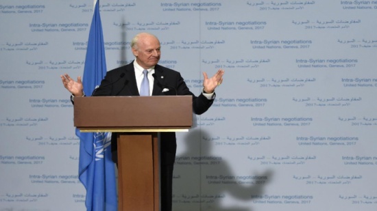 دي مستورا: لا أتوقع خرقاً ولا انهياراً في جنيف 5 دي مستورا: لا أتوقع خرقاً ولا انهياراً في جنيف 5