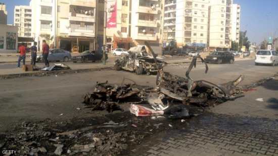 تحطم مقاتلة للجيش الليبي غربي بنغازي تحطم مقاتلة للجيش الليبي غربي بنغازي