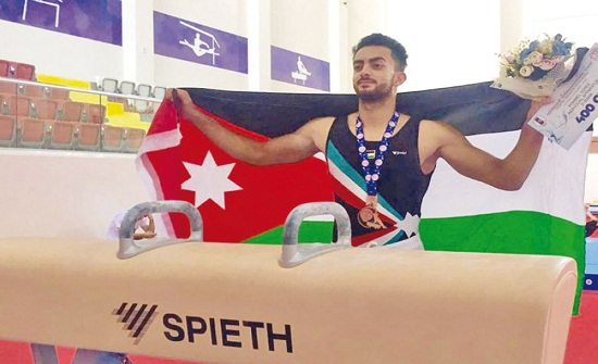 "أبوالسعود" يحقق إنجازا أردنيا في الجمباز بكأس العالم للتحدي