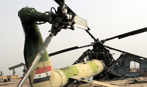 اسقاط مروحية للنظام فوق ادلب واسر 7 من طاقمها