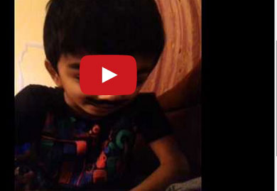 طفل دمو خفيف  !