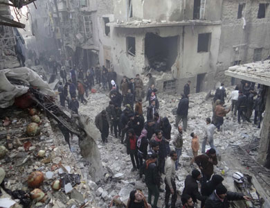 مقتل 76 شخصا بينهم 28 طفلا حصيلة القصف الجوي على أحياء حلب