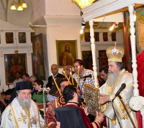 بطريرك المدينة المقدسة وسائر فلسطين والاردن يزور الكرك بطريرك المدينة المقدسة وسائر فلسطين والاردن يزور الكرك
