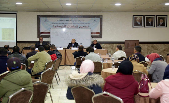 محاضرة بعنوان "تصميم الخلطات الخرسانية" في نقابة المهندسين