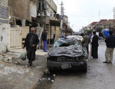 مقتل تسعة وإصابة 16 شخصاً في انفجارين قرب المنطقة الخضراء ببغداد