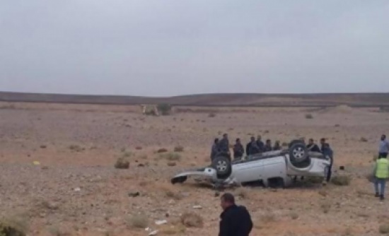 إصابات بتدهور مركبة على طريق الشيدية معان