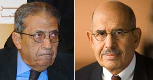 مخاوف حكومية من تحالف عمر موسى  مع البرادعي 