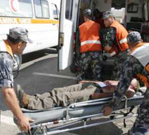 اصابة 14 شخصا بحادث سير 