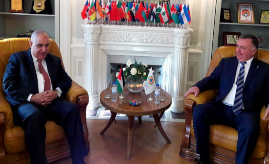 البزايعة يبحث ومسؤولا أمميا التعاون بعلوم الدفاع المدني