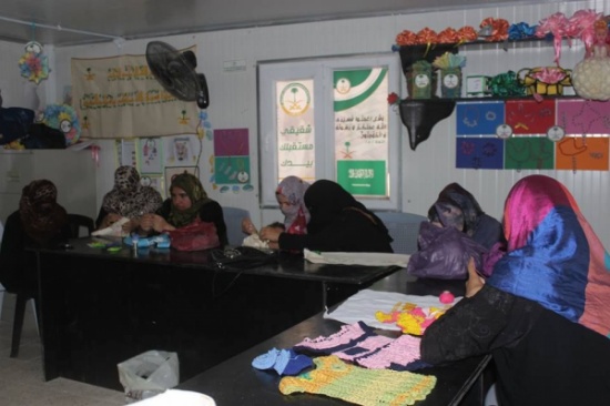 المركزالسعودي بالزعتري مستمر في تقديم الدورات التعليمية والتدريبية للاجئين السوريين