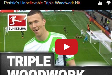 كرة تصطدم بالعارضة والقائمين في آن واحد !