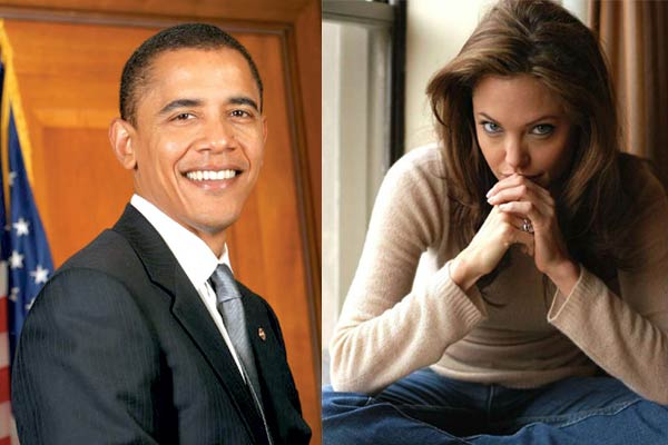 انجلينا جولي ترفض دعوة اوباما للعشاء 