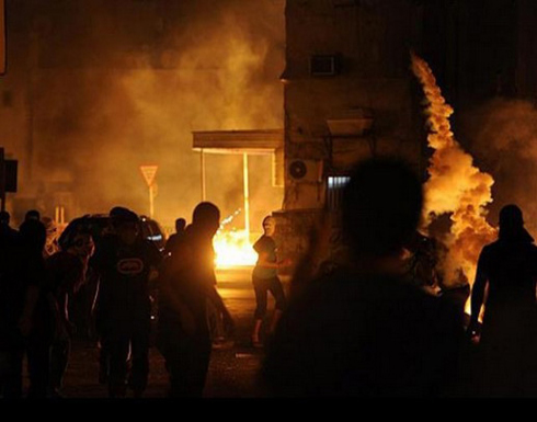 إحراق سيارات خاصة وتكسير اخرى للدرك في اليرموك