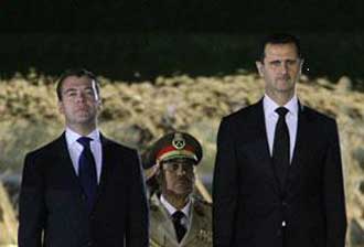 ميدفيديف يناقش الشرق الأوسط وإيران في سوريا