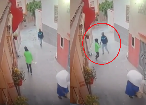 فيديو| رد فعل فتاة مغربيّة حاول شاب سرقتها والتحرش بها في وضح النّهار!
