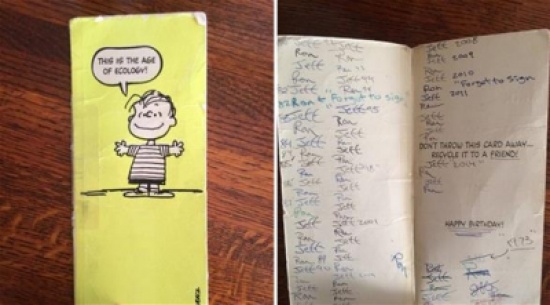 صديقان يتبادلان بطاقة عيد ميلاد منذ 42 عاماً