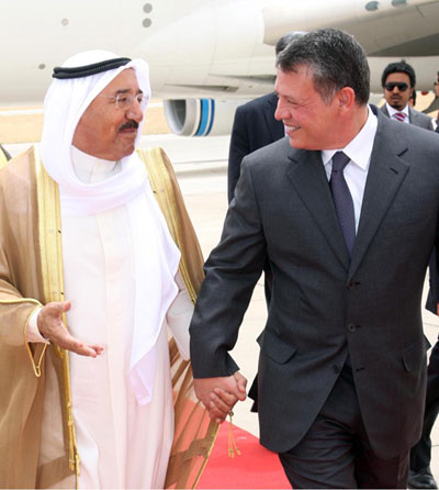 مباحثات الملك مع أمير دولة الكويت
