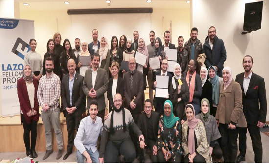 مؤسسة إنجاز تخرج الفوج السادس لبرنامج الزمالة لازورد