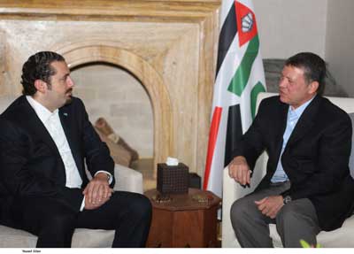 الملك يستقبل رئيس مجلس الوزراء اللبناني 