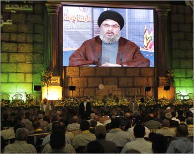 نصر الله يتوعد السفن المتجهة لإسرائيل 