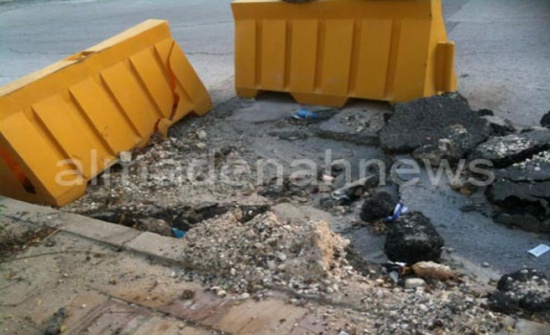 حفريات تعيق حركة السير في الرابية