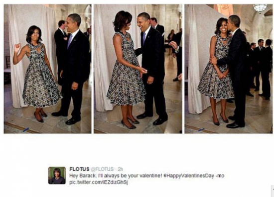 من هنأ ميشيل أوباما في «يوم الحب»؟