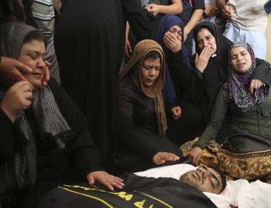 كيري بحث وضع غزة مع بان كي مون ووزير الخارجية المصري في القاهرة