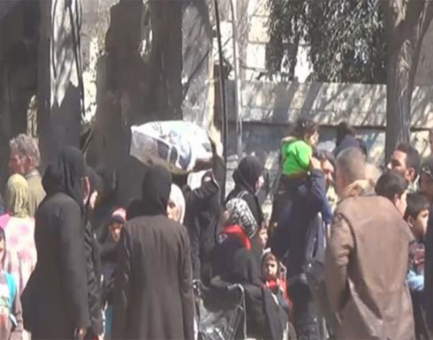 نزوح مستمر على وقع حمّام دم الغوطة الشرقية نزوح مستمر على وقع حمّام دم الغوطة الشرقية