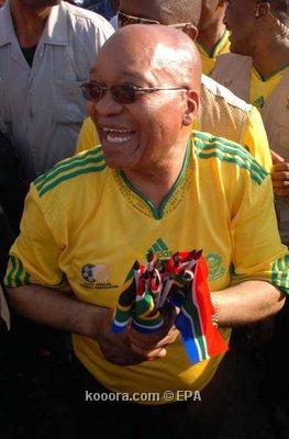 زوما: حماس الشعب الجنوب أفريقي للمونديال يتساوي مع لحظة الافراج عن مانديلا	