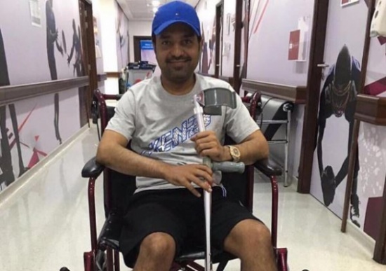 بالصورة - راشد الماجد تعرضّ لحادث! بالصورة - راشد الماجد تعرضّ لحادث!
