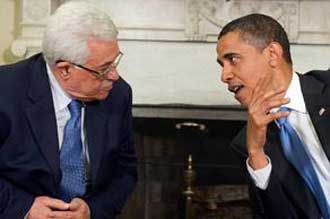 عباس يناقش مع الرئيس الأمريكي الوضع في غزة