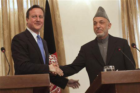 رئيس الوزراء البريطاني يستبعد خيار ارسال المزيد من القوات لافغانستان