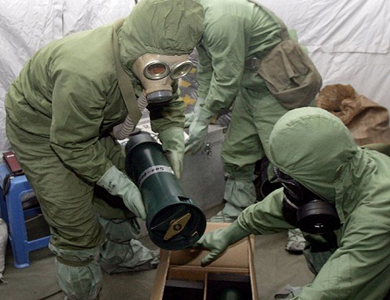 الولايات المتحدة تحث سوريا على تسليم كامل أسلحتها الكيميائية