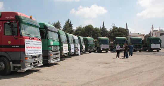 توزيع طرود غذائية من الاردن على الأسر العفيفة بغزة