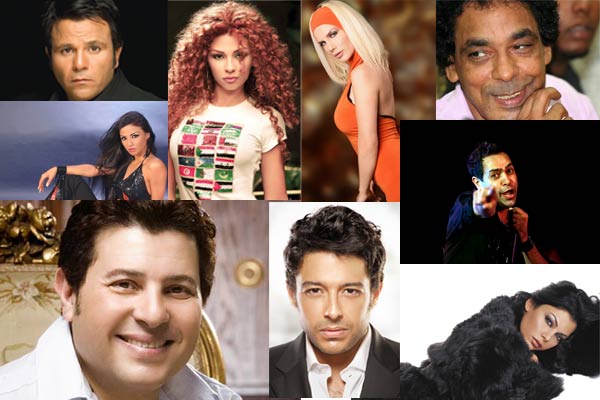 المطربون وتشجيعاتهم في مونديال 2010 