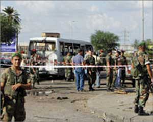 انفجار بزحلة قبل زيارة البطريرك صفير    