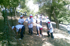 انطلاق فعاليات معسكر العمل التطوعي لمركز شباب كفرنجة