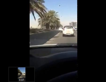 حادث مروع بسبب جنون القيادة