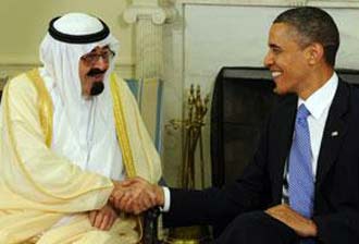 أوباما والعاهل السعودي يناقشان السلام ونووي إيران