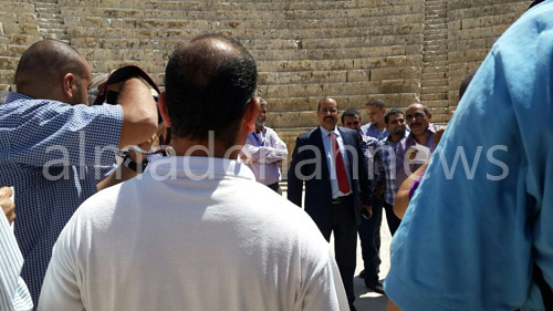 بالصور : جولة لوسائل الإعلام في موقع فعاليات مهرجان جرش