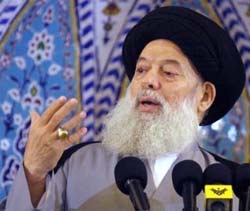 وفاة المرجع الشيعي محمد حسين فضل الله