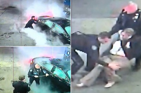 شاهد..  إنقاذ مثير لسيدة من الموت داخل سيارتها