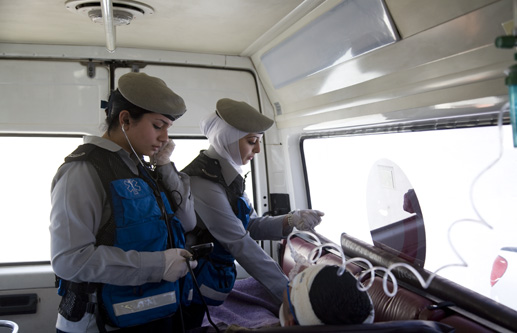 تكريم طلبة الإسعاف والطوارئ المشاركين في كاس العالم للسيدات