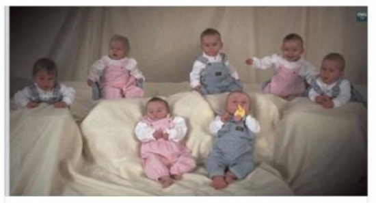 فيديو وصور| شاهدوا كيف اصبح 7 توائم بعد 18 عاماً