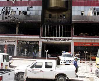 عشرات القتلى بحريق فندق السليمانية 
